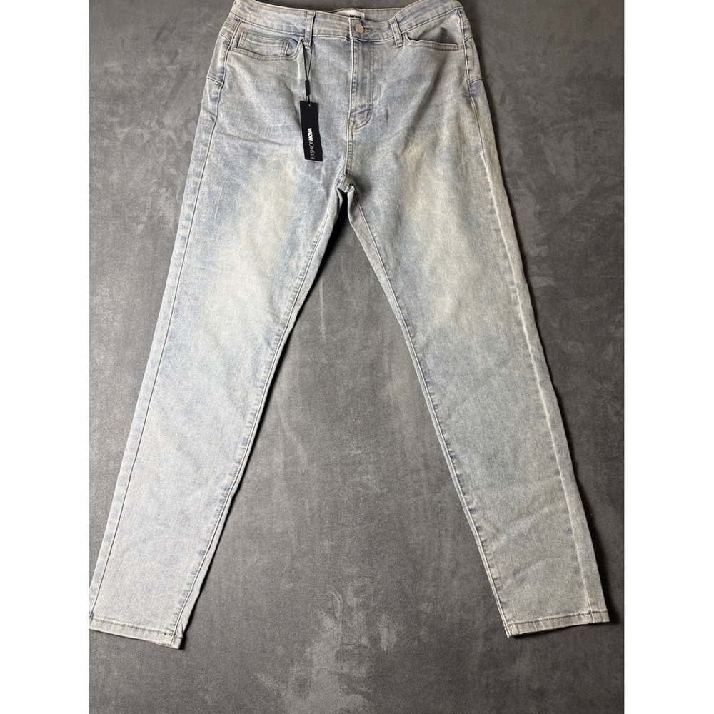 Fashion Nova Light Wash High Rise Skinny Jeans Size 13 YJDM15HRSOPTION3
